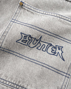 Butter Encounter Denim Shorts Washed Grey 32