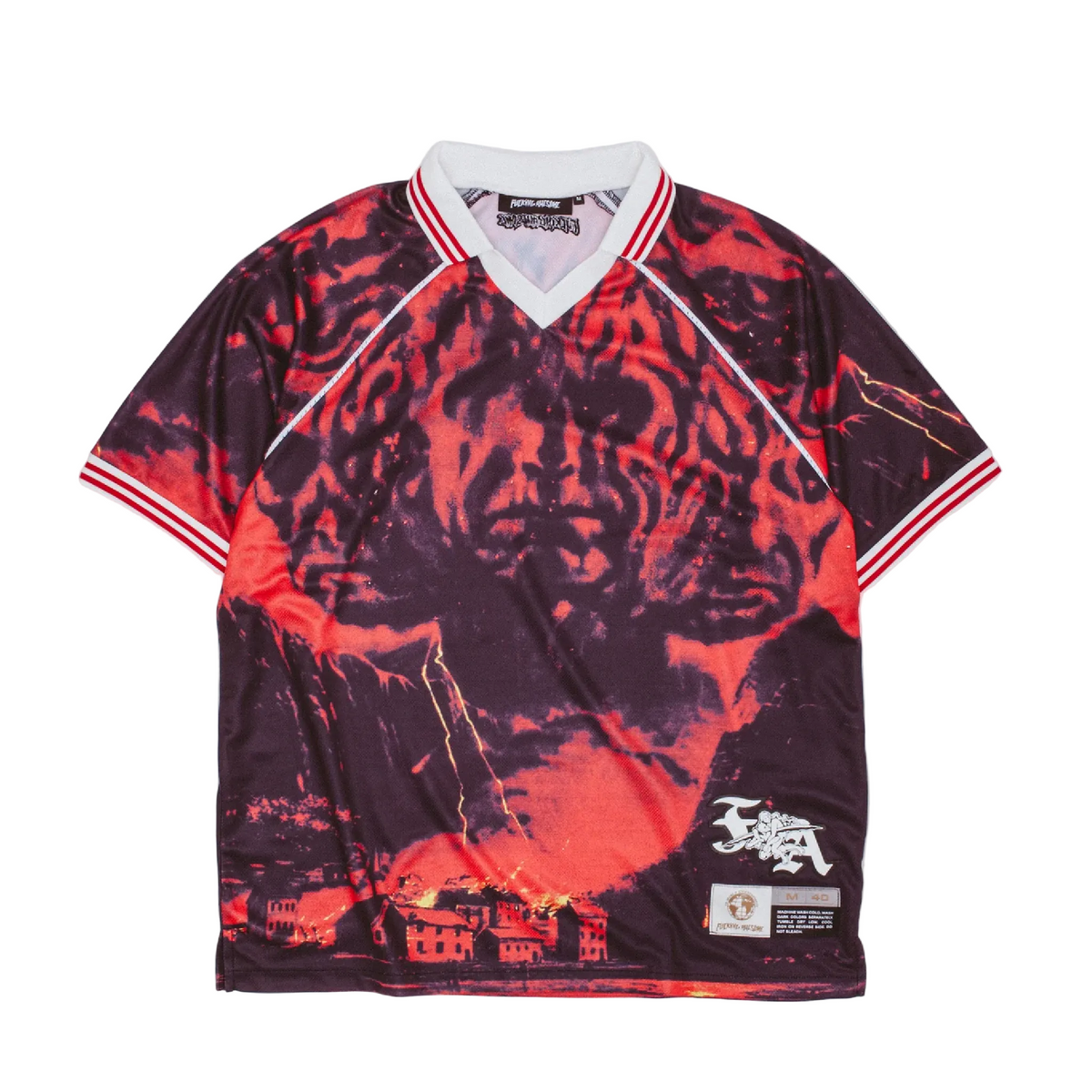 T-shirt with a tiger design on a white background