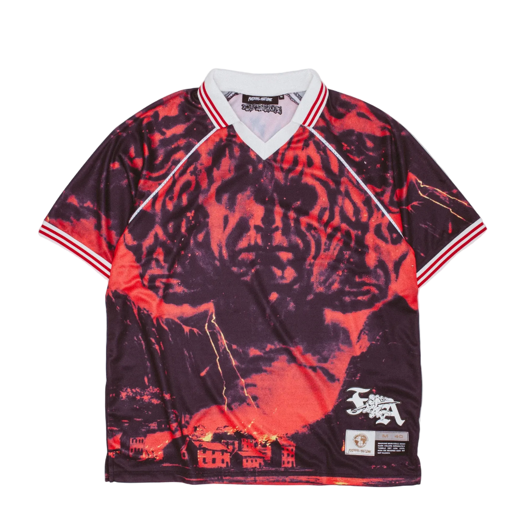 T-shirt with a tiger design on a white background