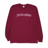 FA Fineline Glow In The Dark LS Tee Maroon Large