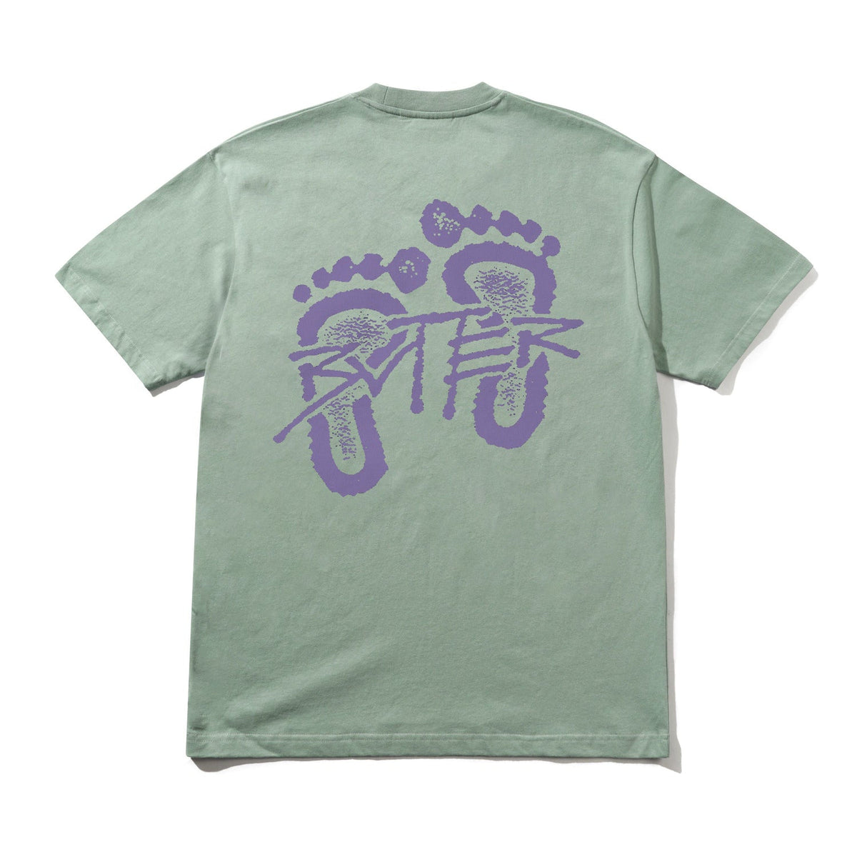 Butter Footprints Tee Dull Mint Medium