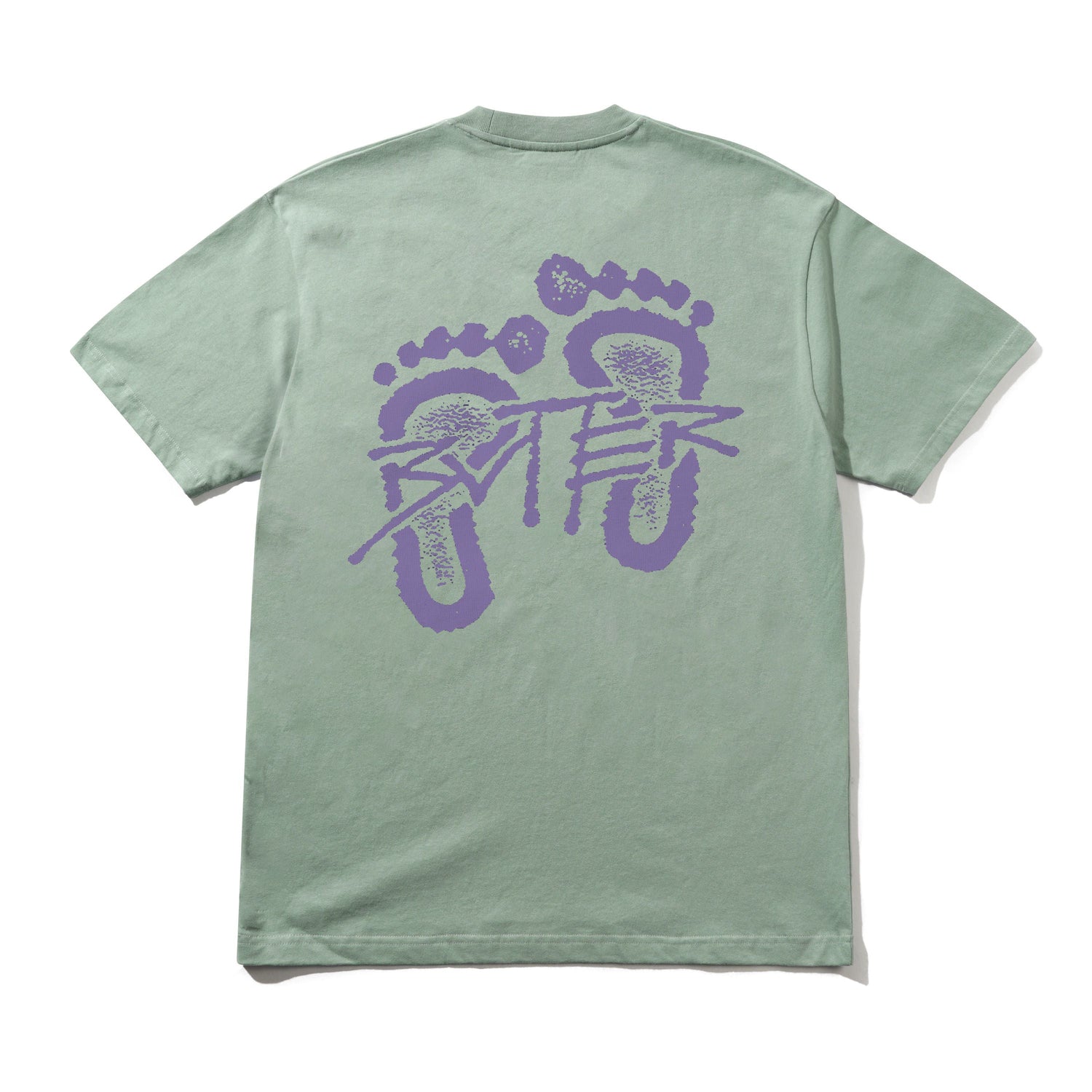 Butter Footprints Tee Dull Mint Medium
