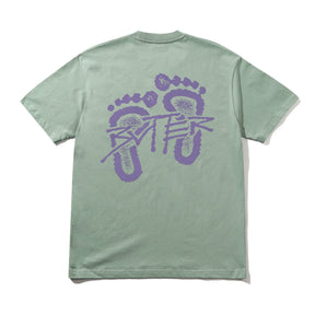 Butter Footprints Tee Dull Mint Medium
