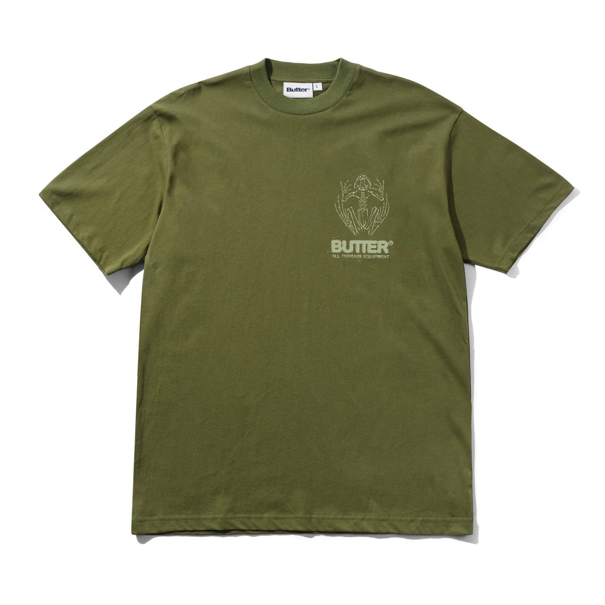 Butter Fossil Tee Moss Medium
