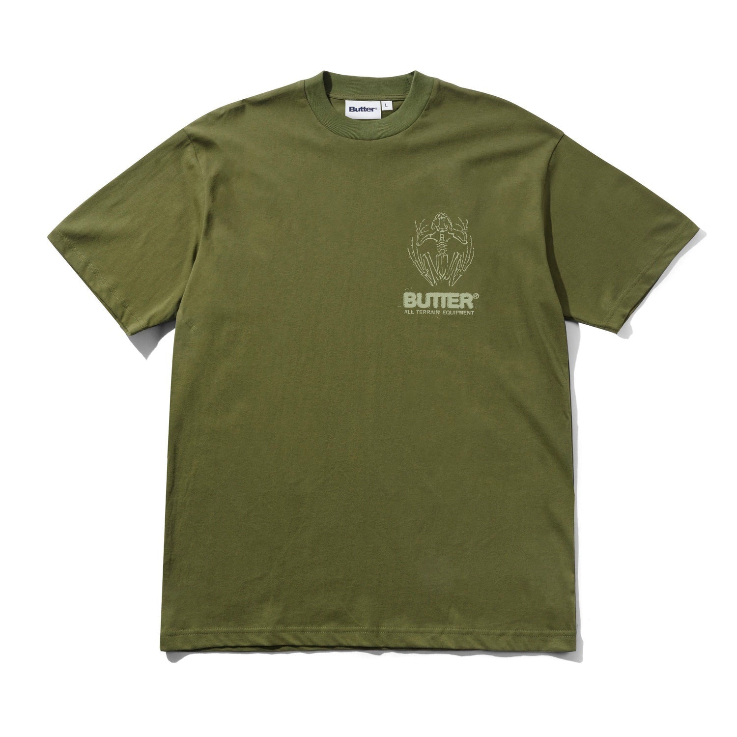 Butter Fossil Tee Moss Medium
