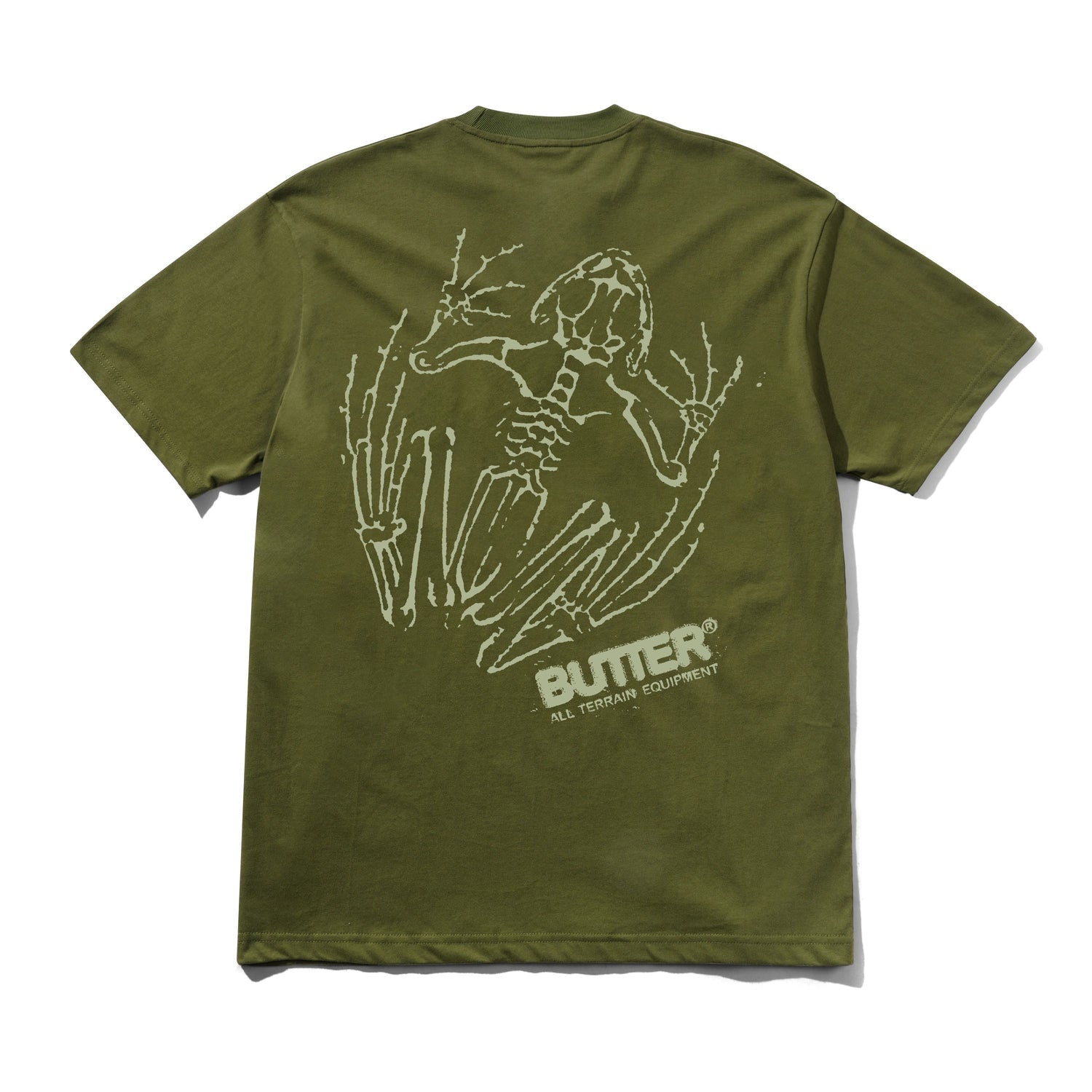 Butter Fossil Tee Moss Medium