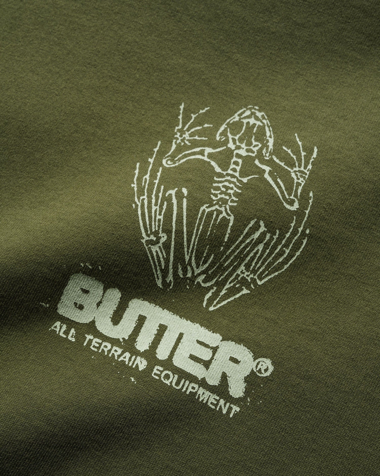 Butter Fossil Tee Moss Medium