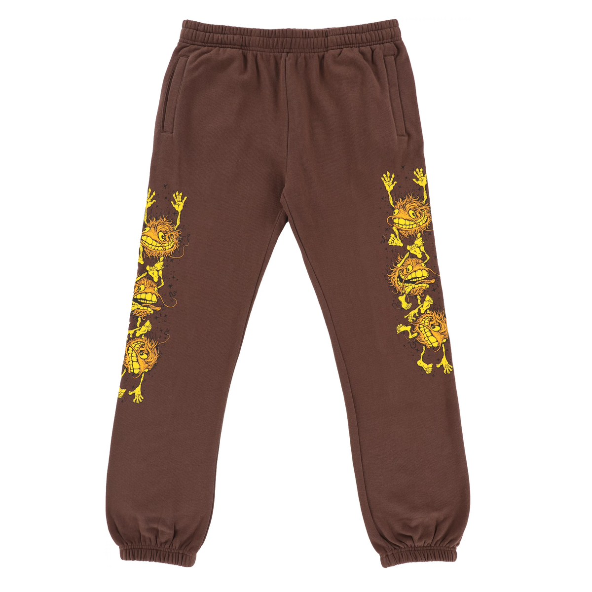 Anti-Hero Grimplestack Sweatpants Brown