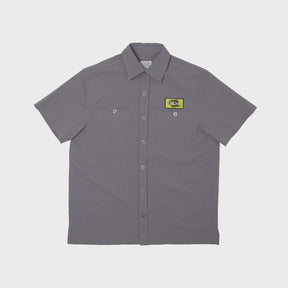 Hoddle Seer Sucker Shirt Grey Medium