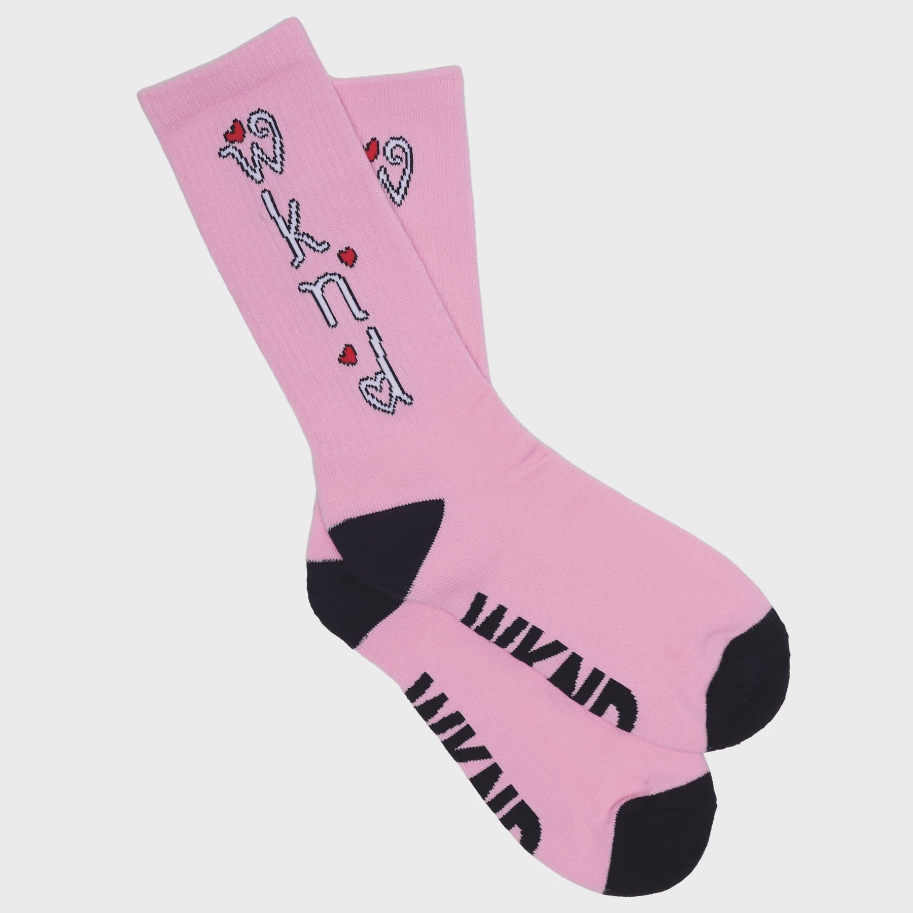 WKND Heart Socks Pink