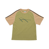 Hoddle Warped Jersey Tee Khaki XXL