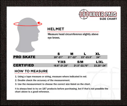 187 Pro Skate Helmet Sweatsaver Matte Black XXL