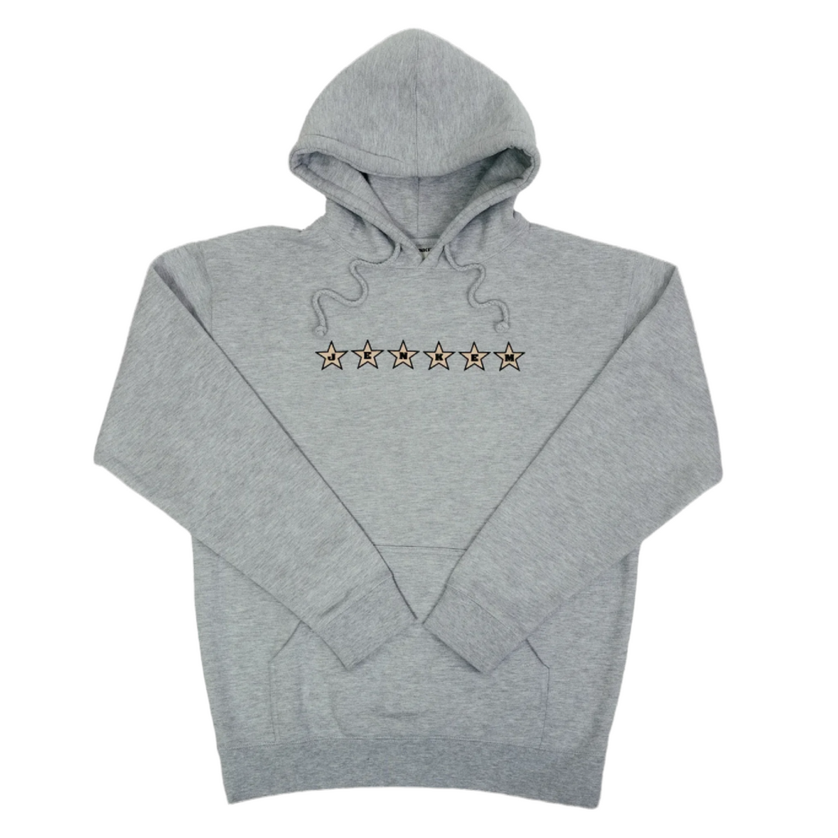 Jenkem 6 Star Hoodie Heather Grey Large