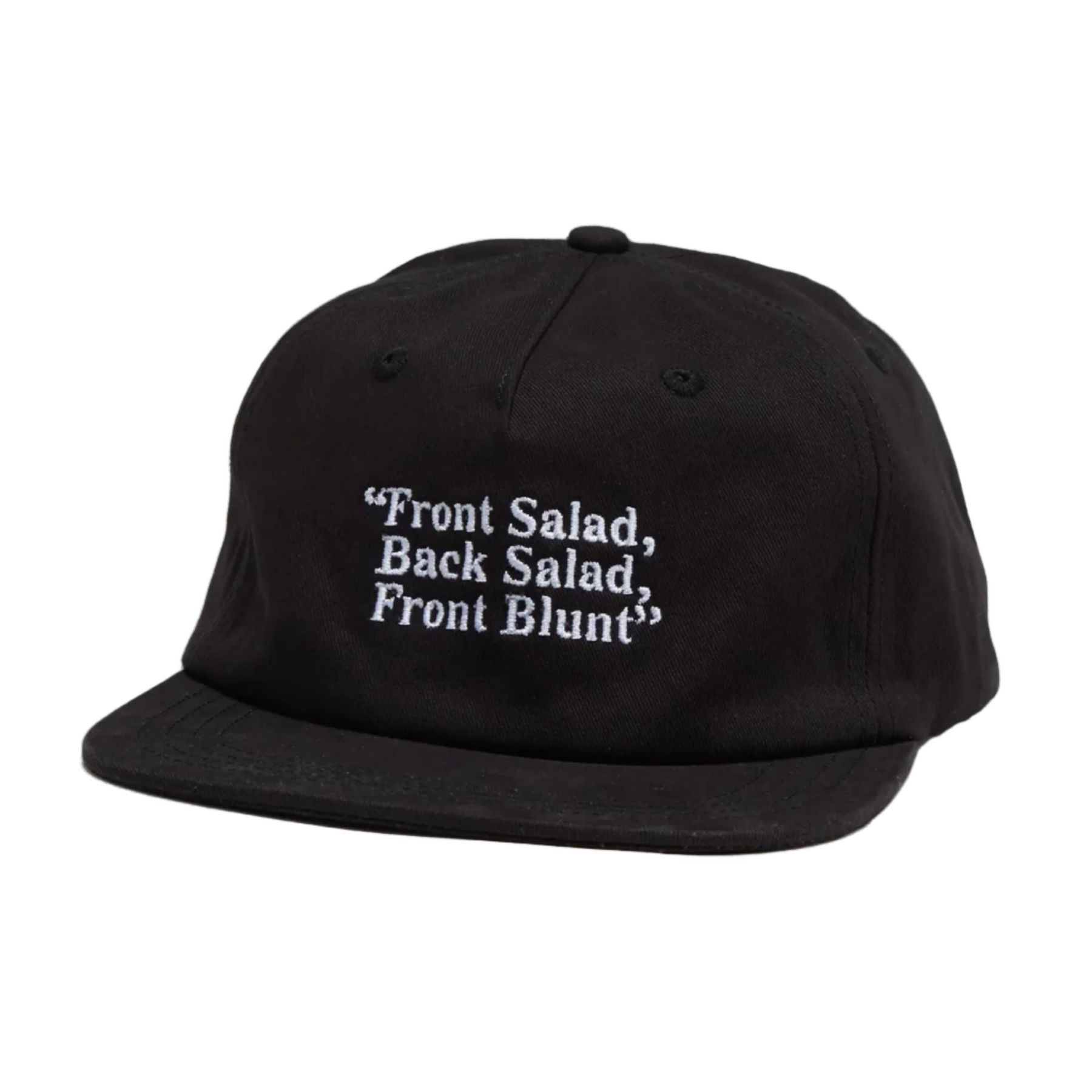 Front Blunt Hat Black