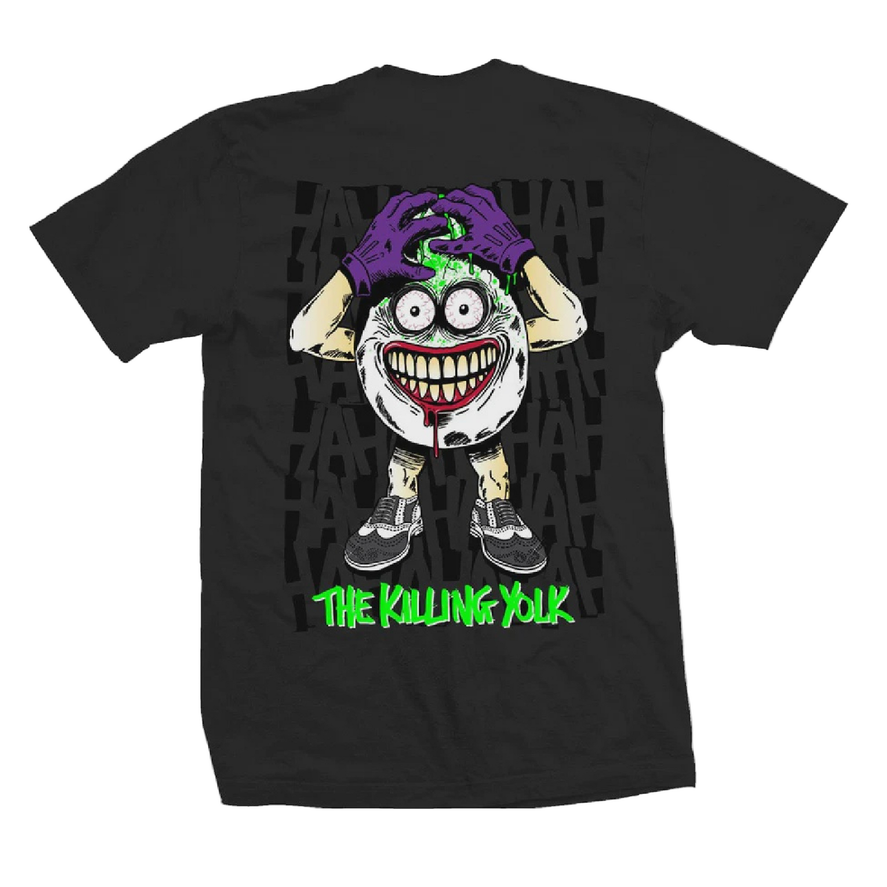 Heroin Killing Yolk  Black Tee Large