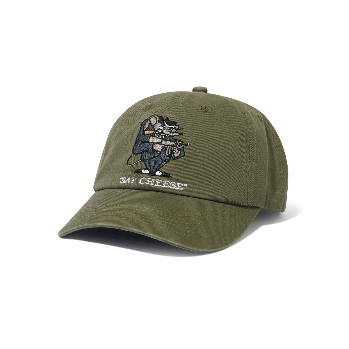 Cash Only Mobster 6 Panel Cap Army