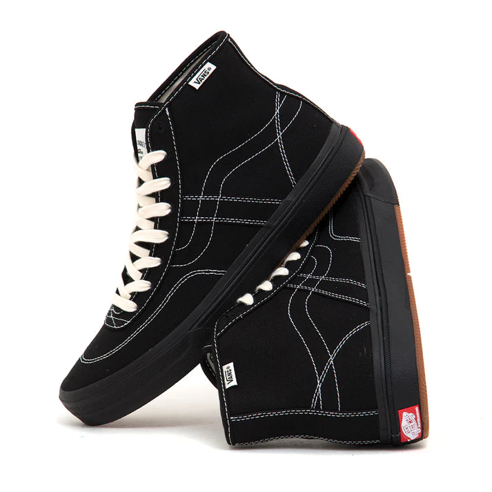 Crockett High Decon Canvas Black/Black/White