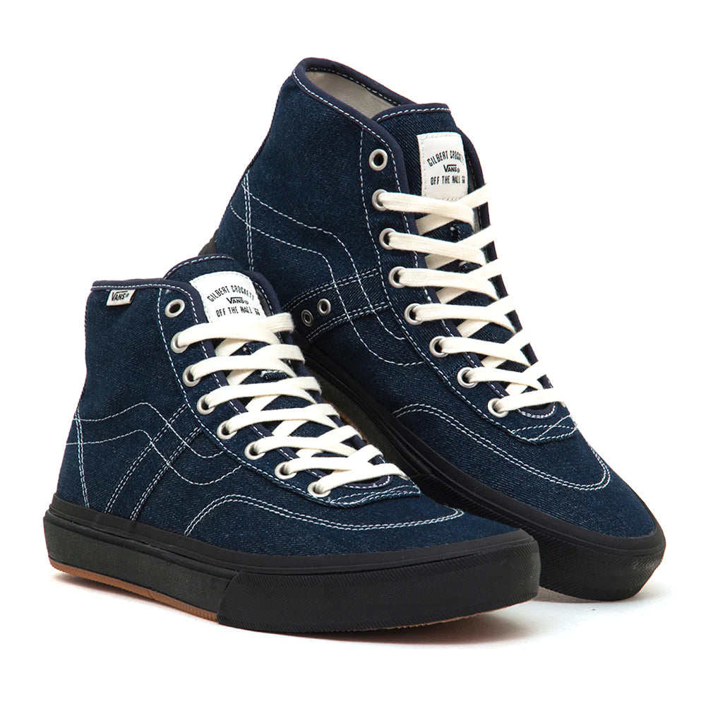 Vans Skate Crockett Hi Denim Car Blue