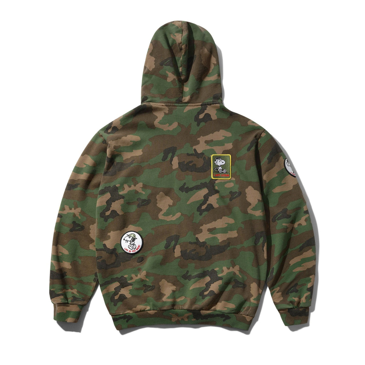 Butter Goods Peanuts Patches Zip-Thru Hood Washed Camo