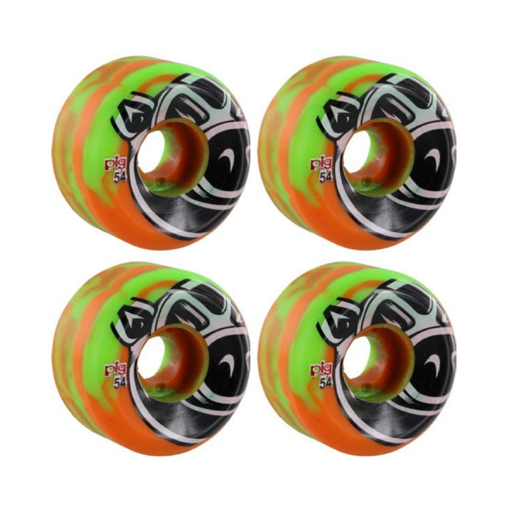 Pig C-Liner Swirl Green/Orange 54mm 101A