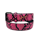 Loosey Pink Snake Skin Belt