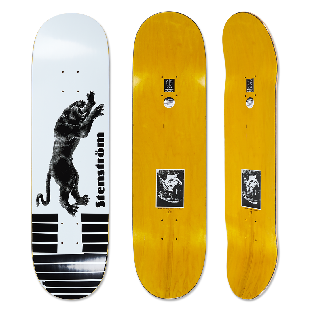 Polar David Stenstrom Tape the Panther Deck White 8.75