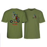 Powell Steve Caballero Chopper Bike Tee Military Green 2XL