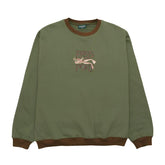 Passport Frog Lure Organic Fleece Sweater Dark Olive Small