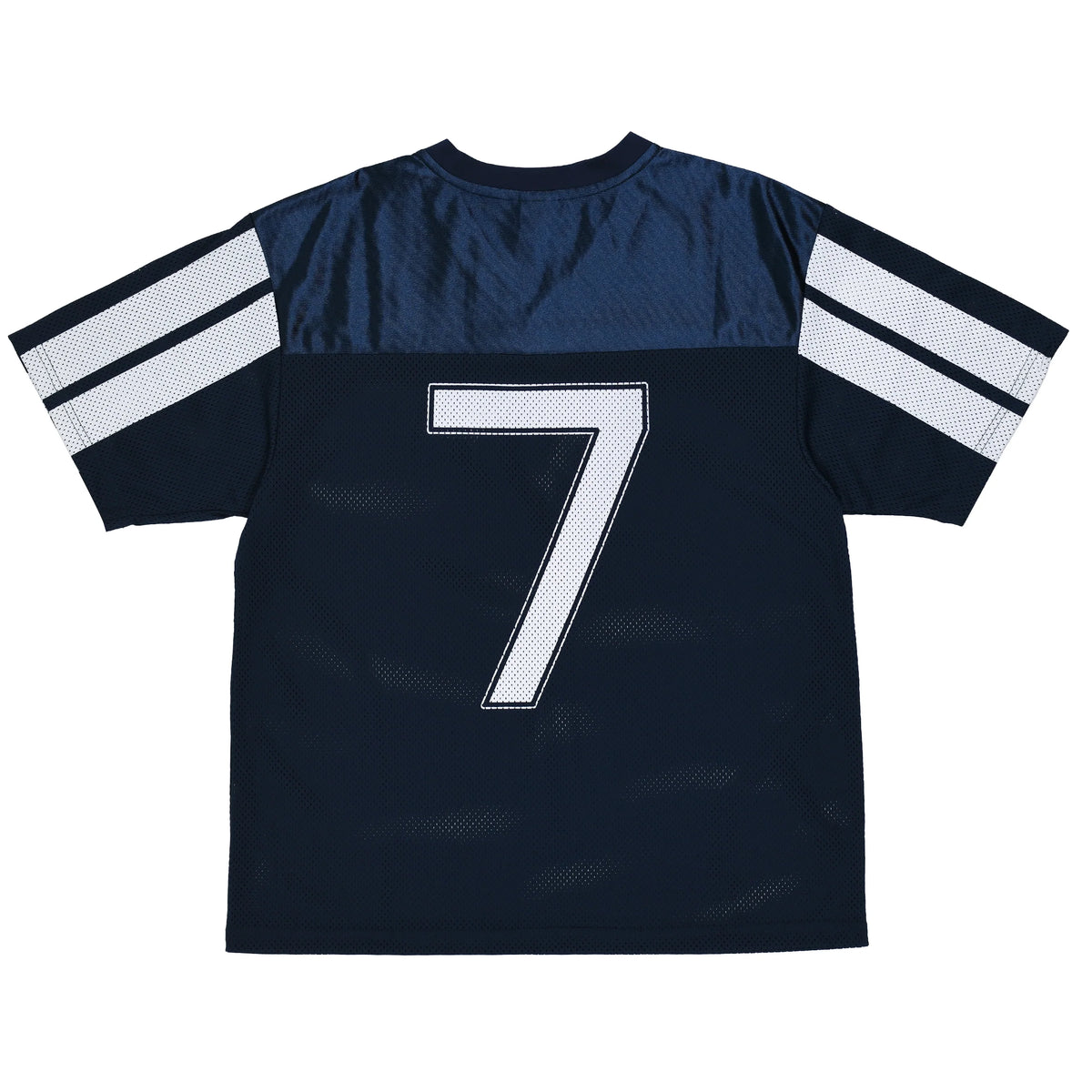 Navy blue sports jersey with number 7 on a white background