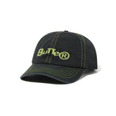 Butter Registered 6 Panel Cap Washed Black