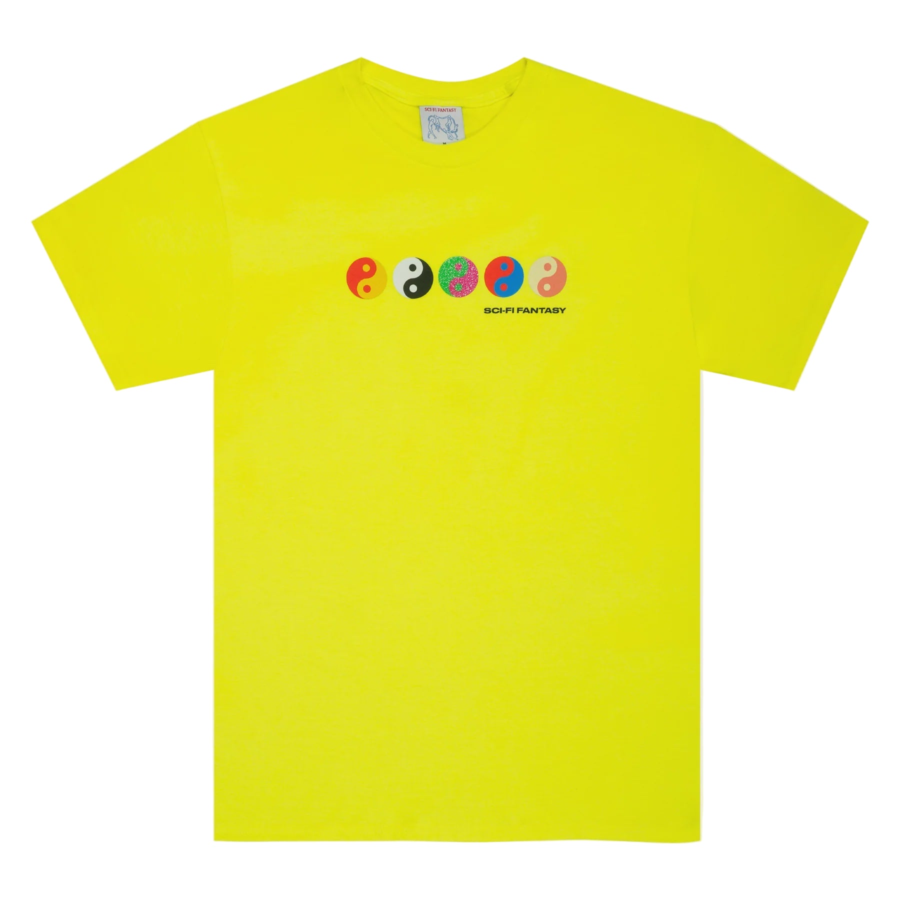 Sci-Fi Fantasy Ying Yang T-Shirt Safety Green Small