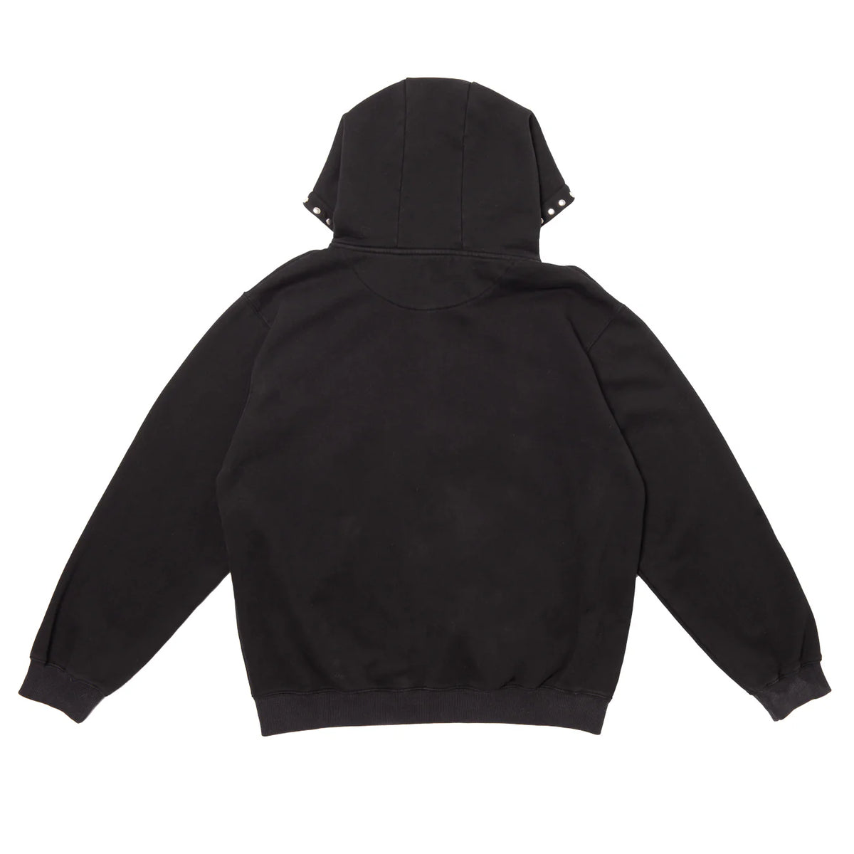 Hoddle Intarsia Script Zip-Thru Hood Black