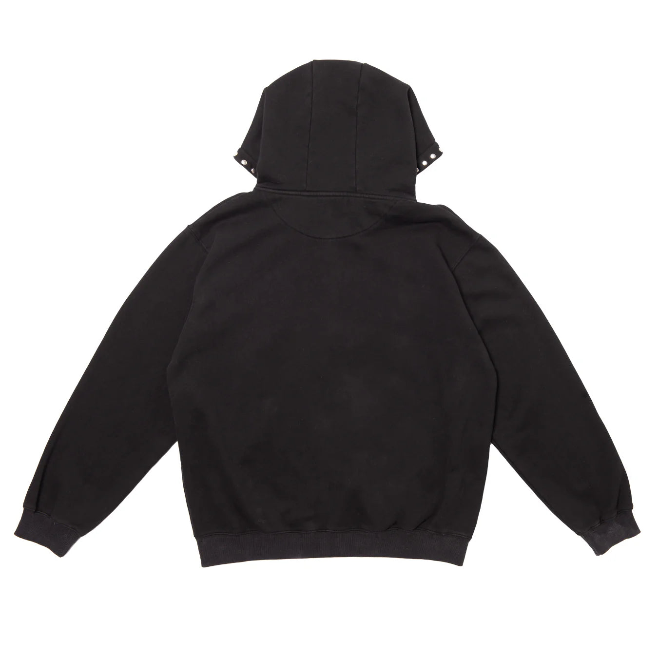 Hoddle Intarsia Script Zip-Thru Hood Black