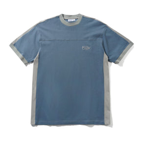 Butter Scribble Football Tee Steel Blue/Grey XL