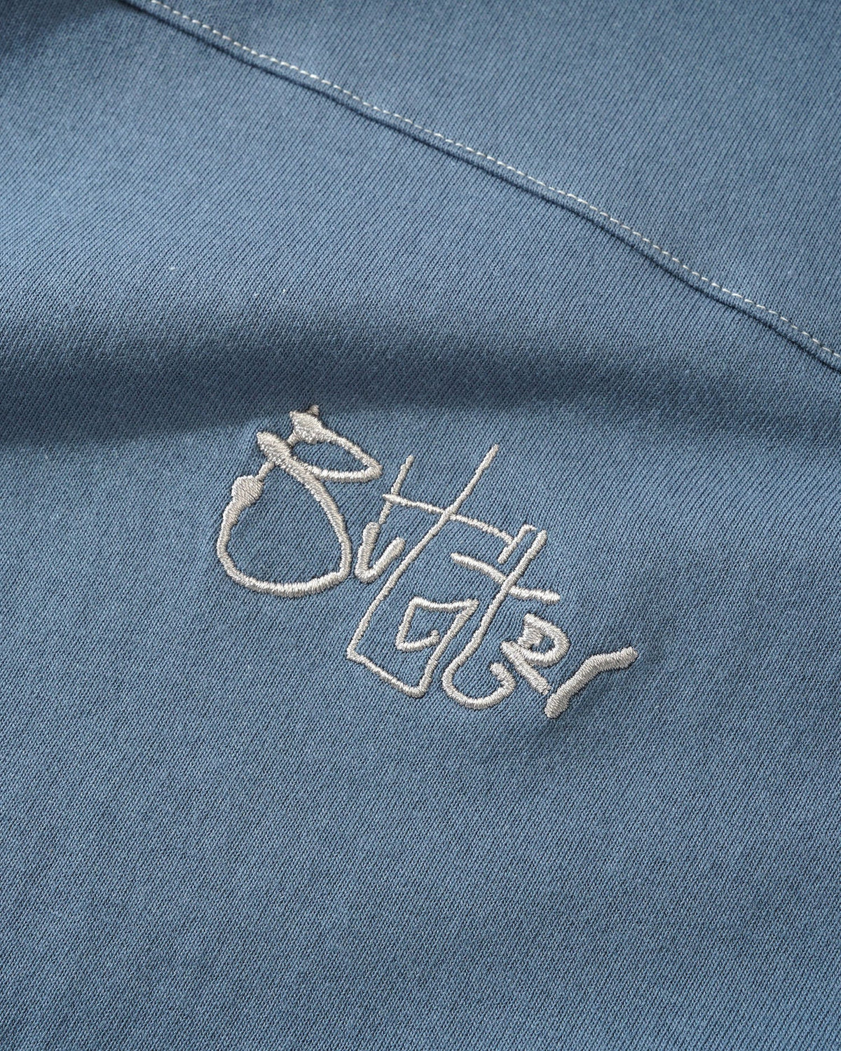 Butter Scribble Football Tee Steel Blue/Grey XL