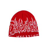 Thrasher Fire Outlined Skully Beanie