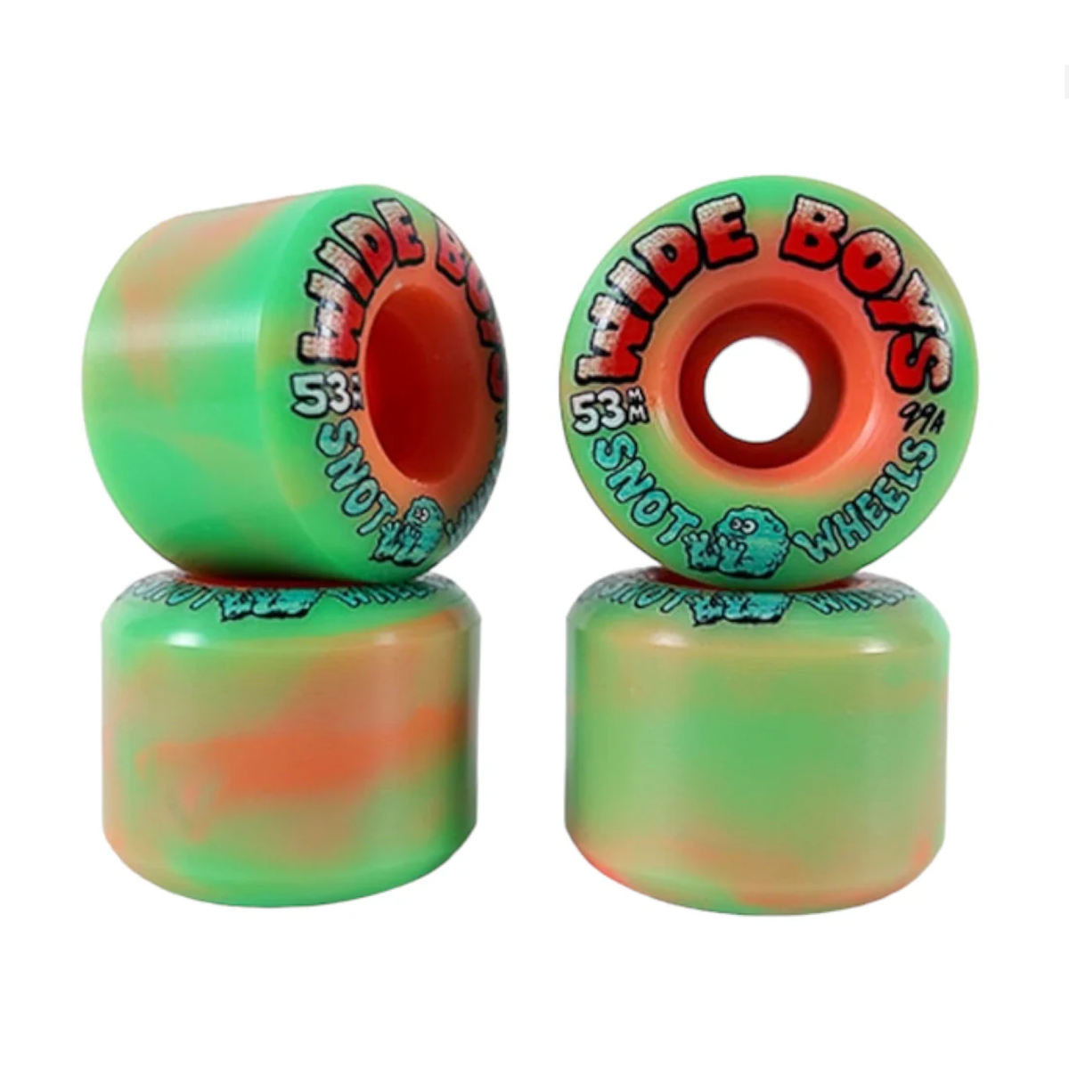 Snot Wide Boys 53mm 99A Swirl Green/Pink