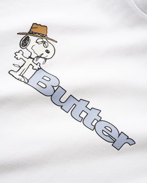 Butter Goods Peanuts Spike Logo Tee White Large