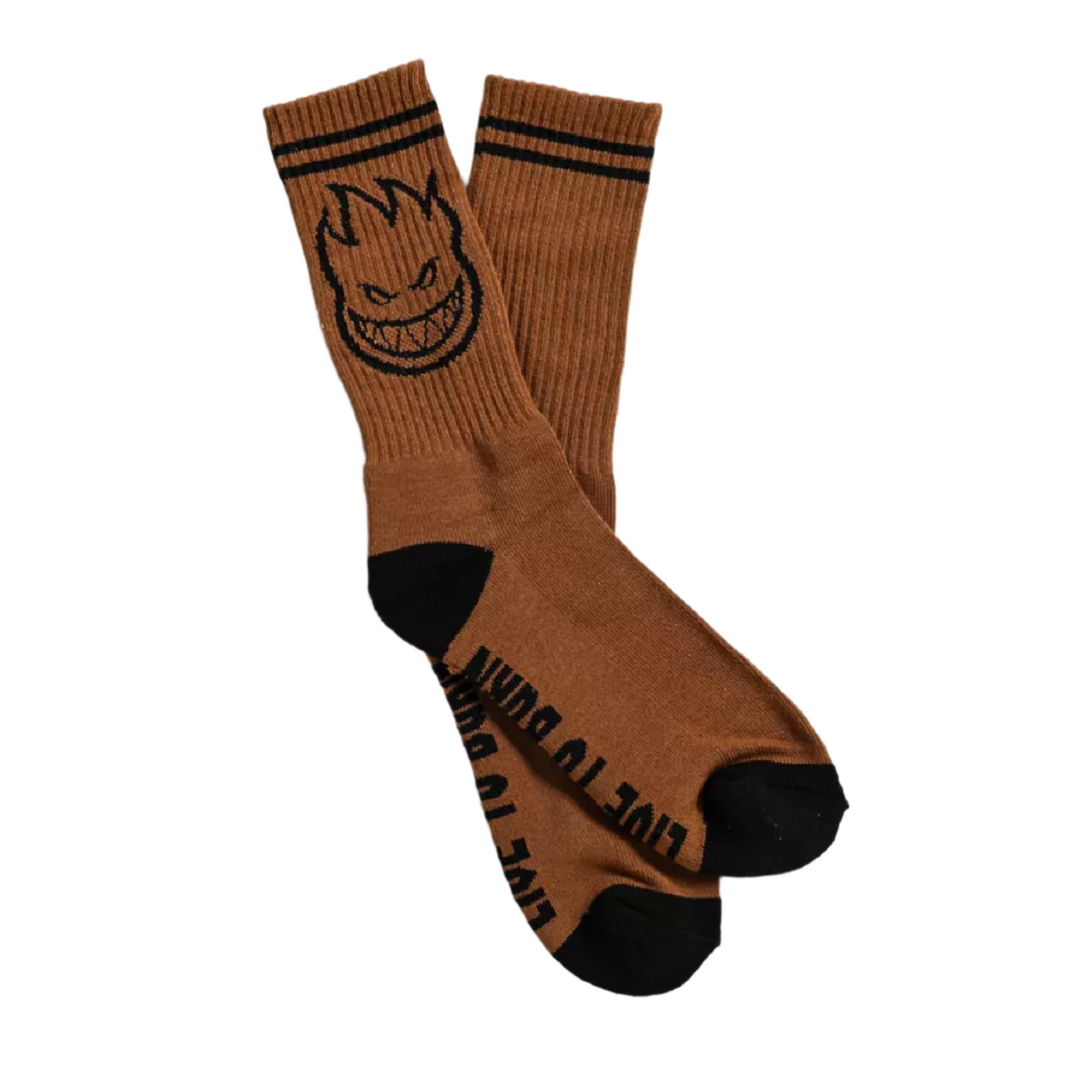 Spitfire Socks Big Head Tan/Black