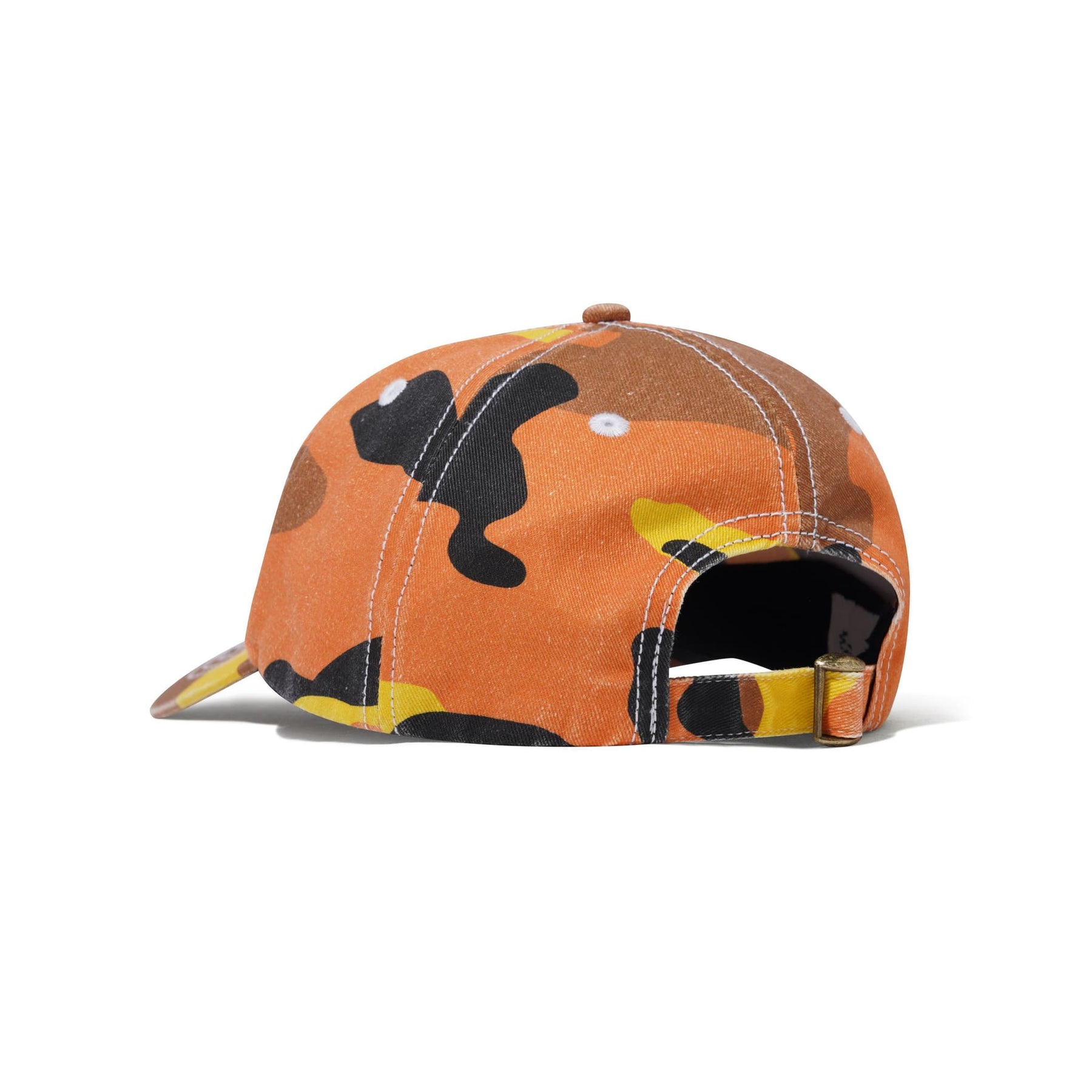 Camouflage-patterned cap on a white background