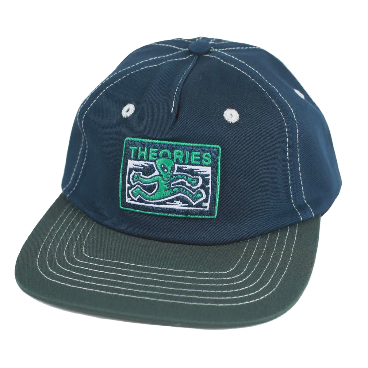 Theories Enigma Patch Snapback Hat Navy/Green