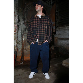 Theories Piano Trap Corduroy Carpenter Pant Dark Blue 32