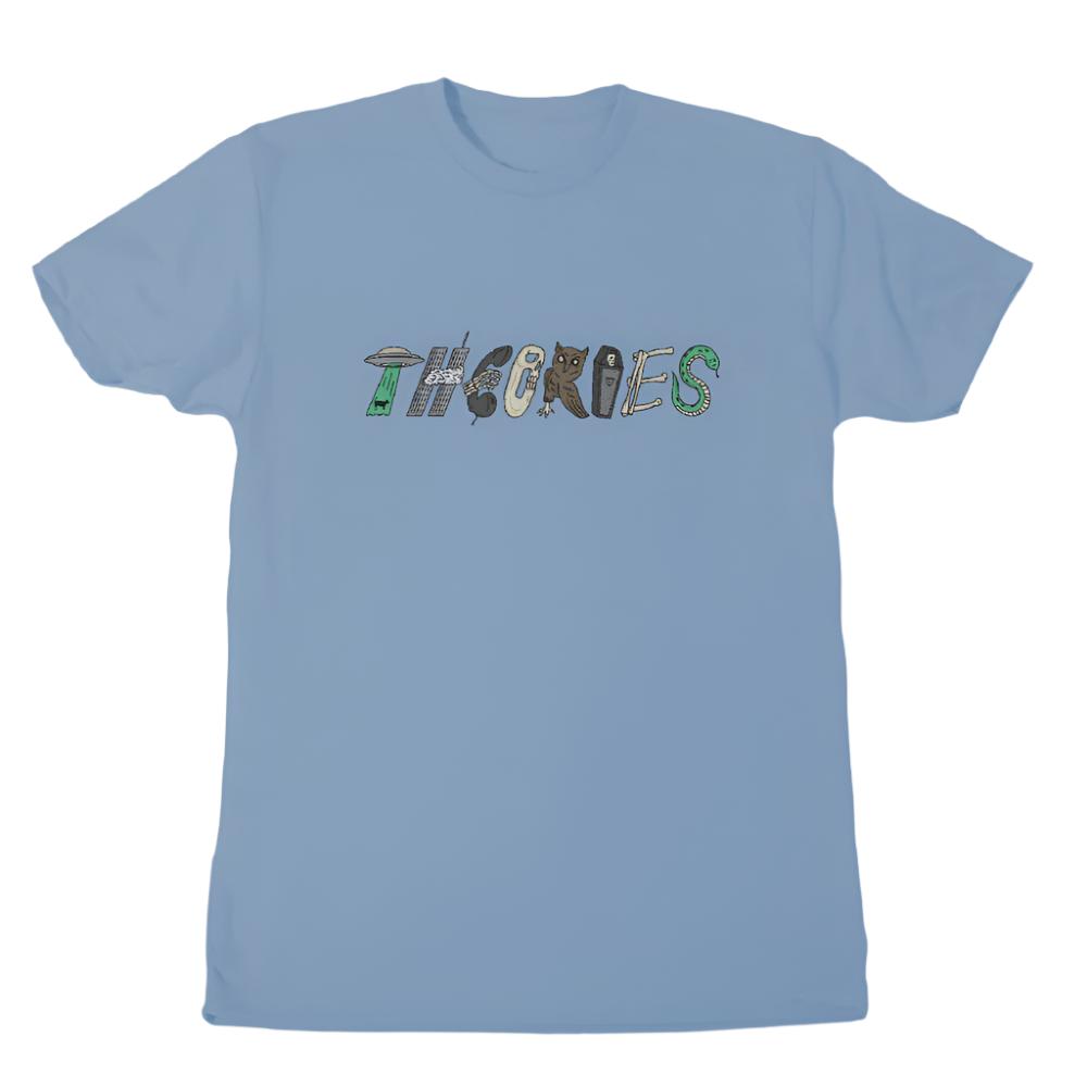 Theories Symbols Tee Light Blue Large