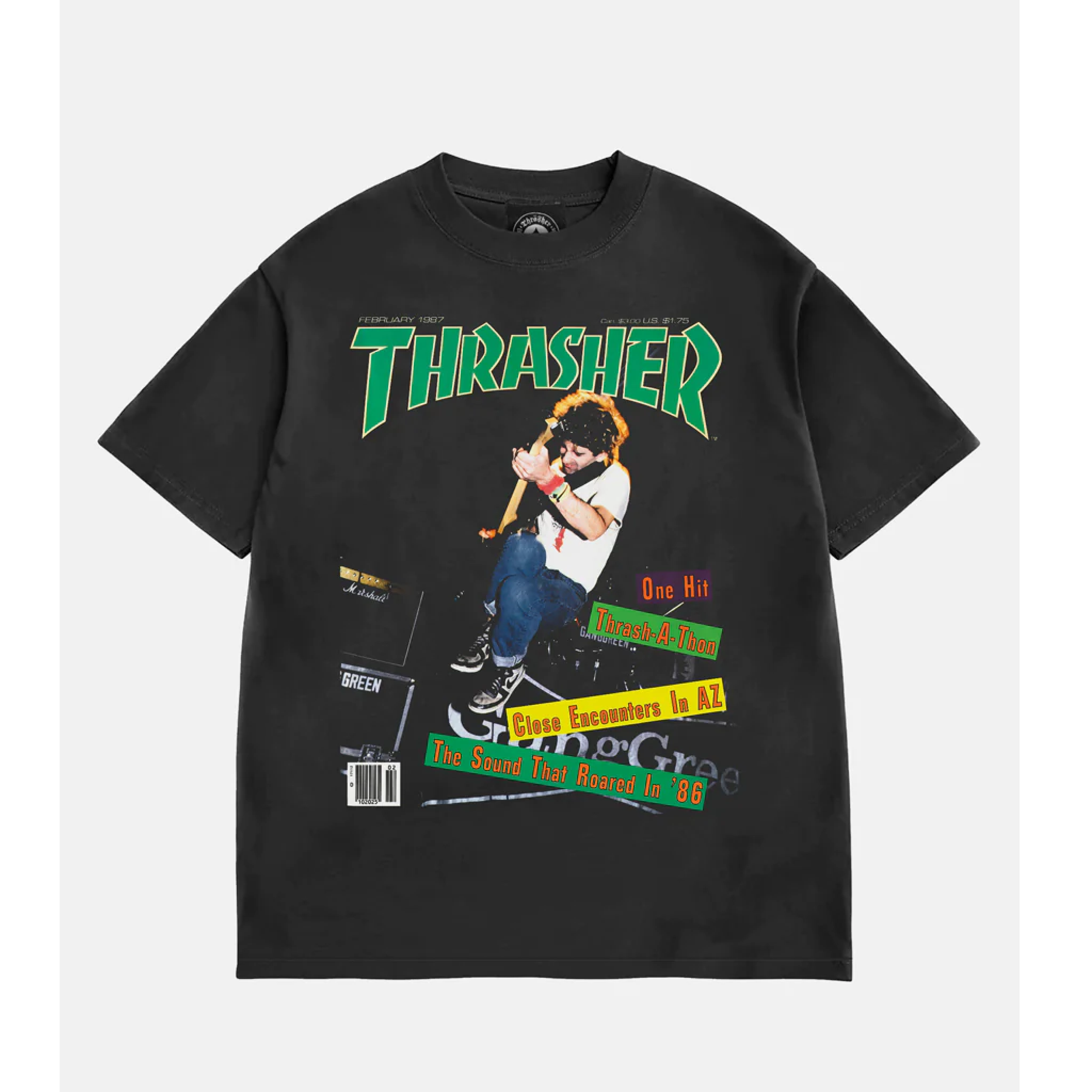 Thrasher FEBRUARY 1987 VINTAGE T-SHIRT - BLACK