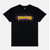 Thrasher LIGHTNING T-SHIRT - BLACK Small