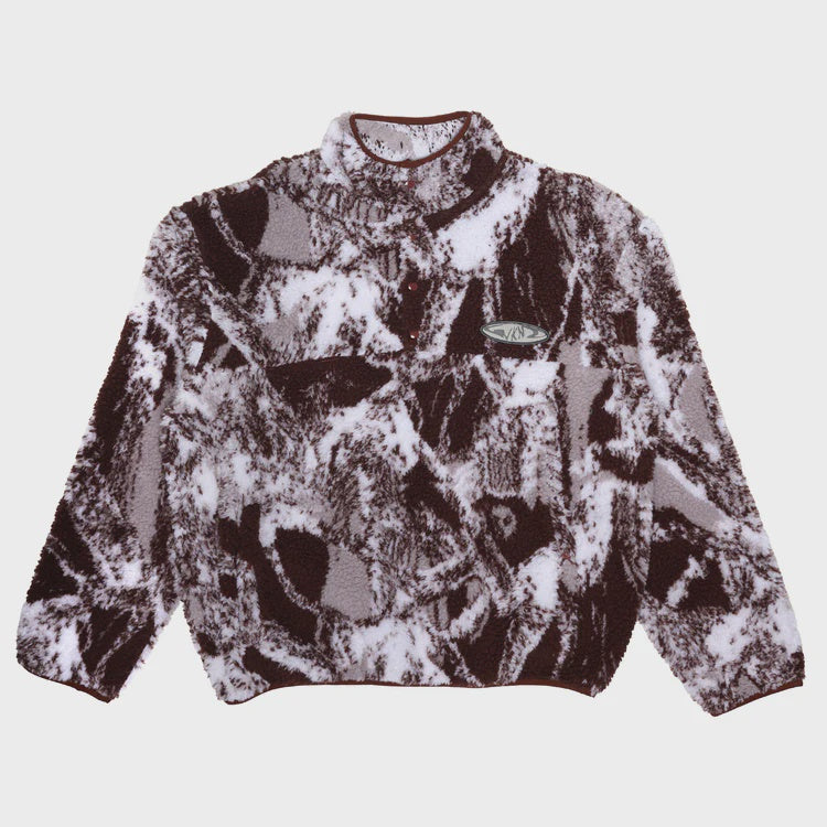 WKND Temple Fleece Camo Brown Medium