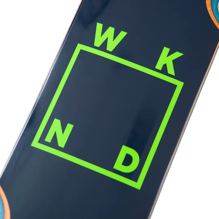 WKND Navy/Green Logo Deck Wheel Wells 8.25CS