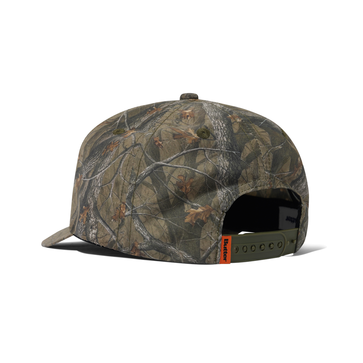 Butter Warped 5 Panel Cap Forest Camo