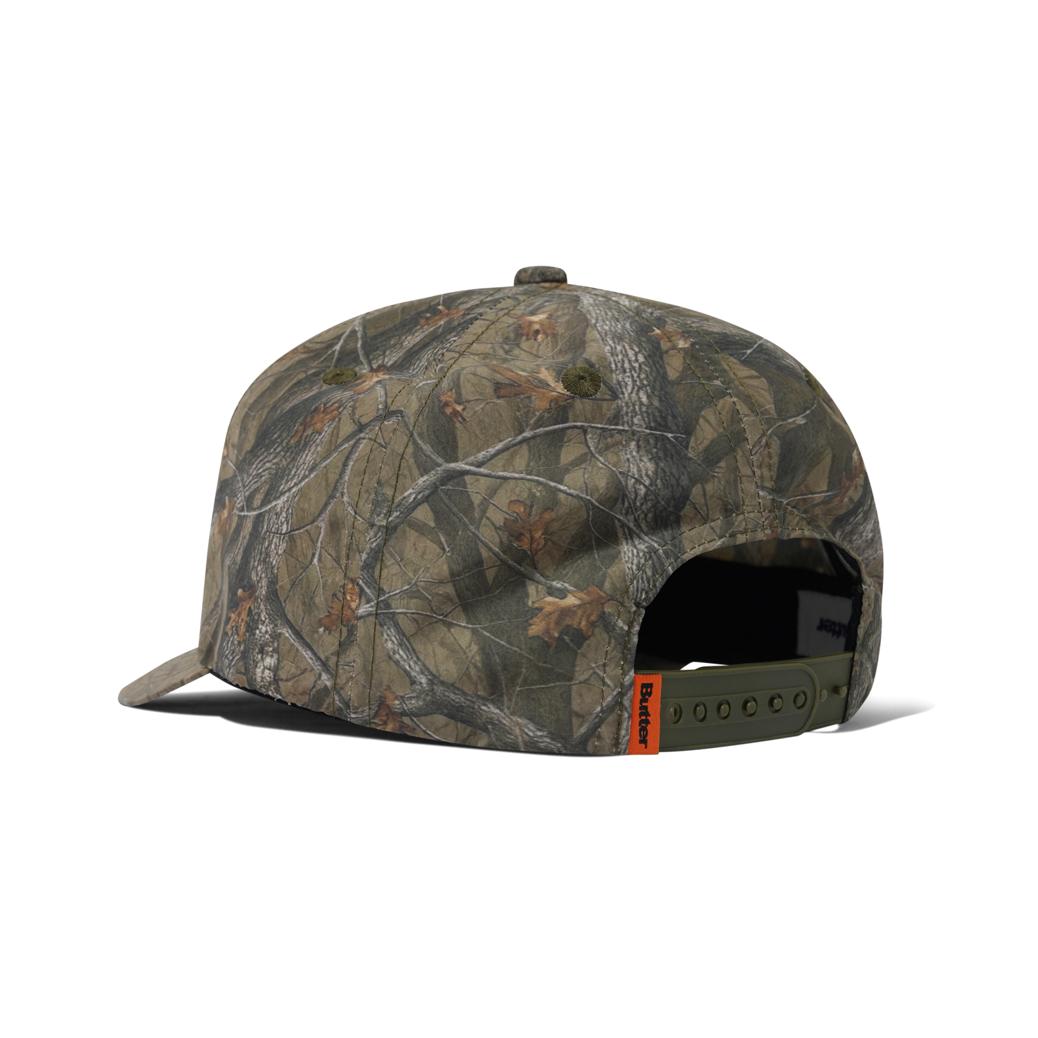 Butter Warped 5 Panel Cap Forest Camo