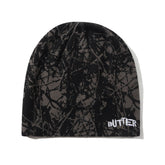 Butter Woods Camo Skully Beanie Black